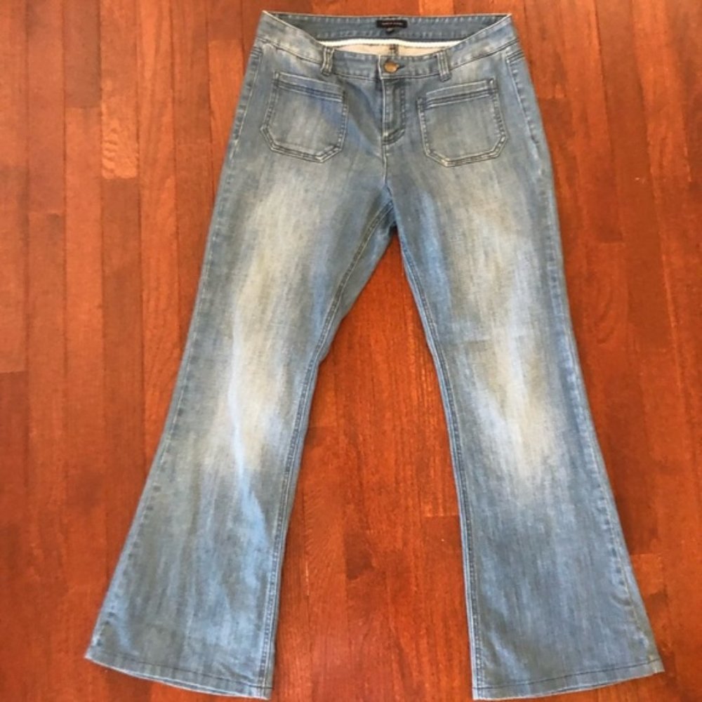 Tommy Hilfiger Stonewashed Flare Leg Jeans - 10
